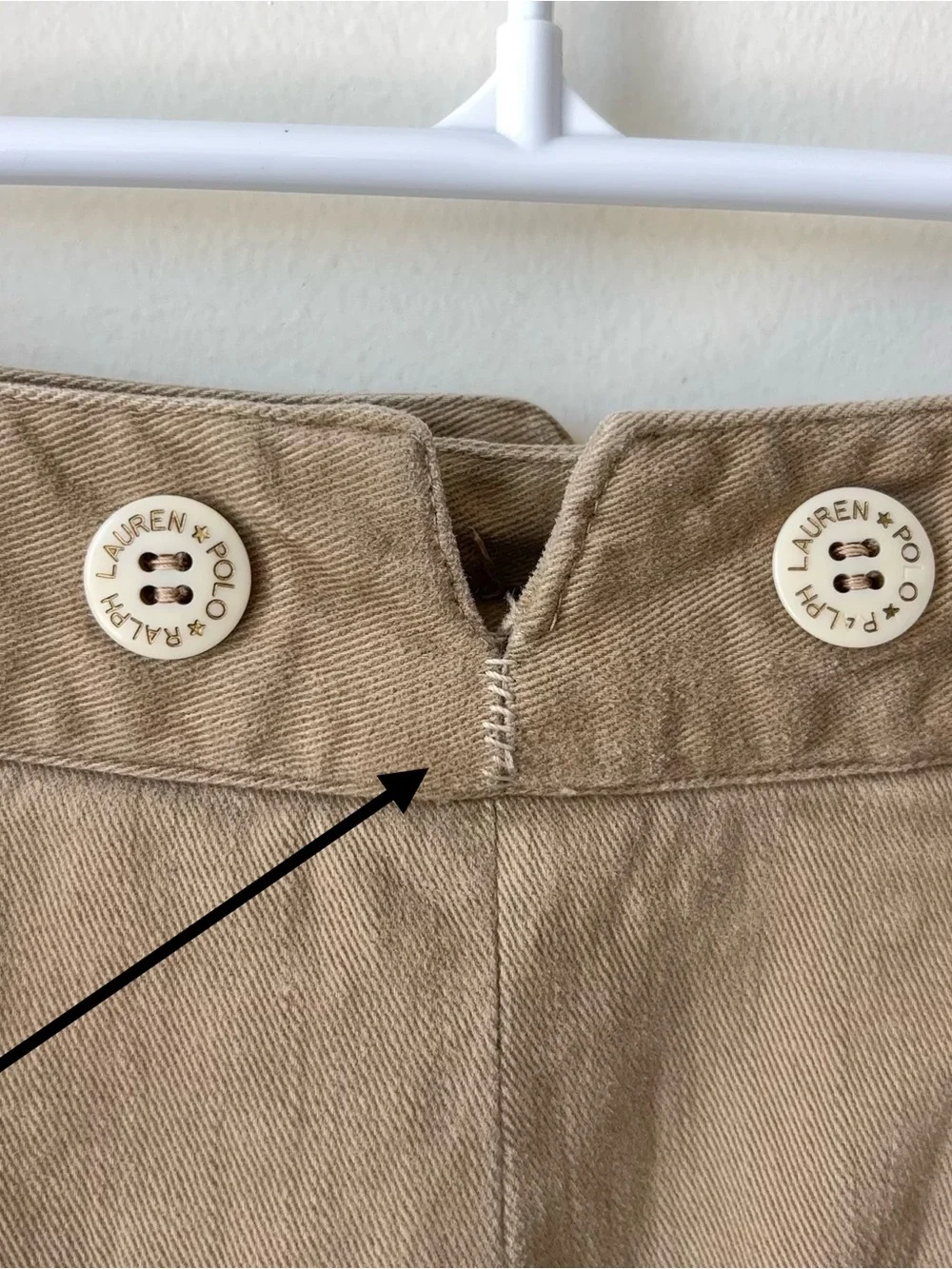 Vintage Ralph Lauren Country Khaki Skirt Size 12 Cotton Twill MiUSA Maxi Pencil